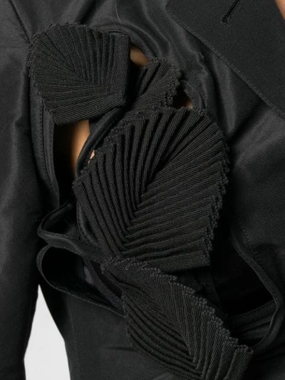 Pre-owned Jean Paul Gaultier Vintage 1991 Leaf Appliqué Jacket In Black