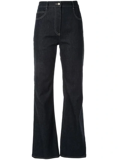 Shop Nina Ricci Flared Jeans In Blue