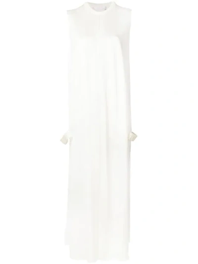 Shop Chloé Slit Sides Piping Tunic In White