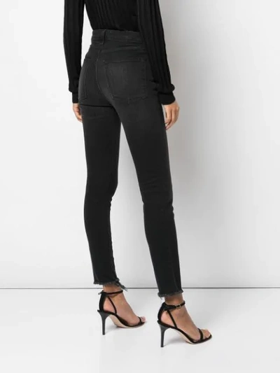 Shop Nili Lotan Basalt Wash Skinny Jeans In Black