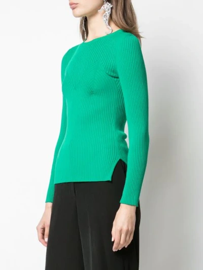 Shop Opening Ceremony Ribbed Knitted Top In 3007 Kelly Green