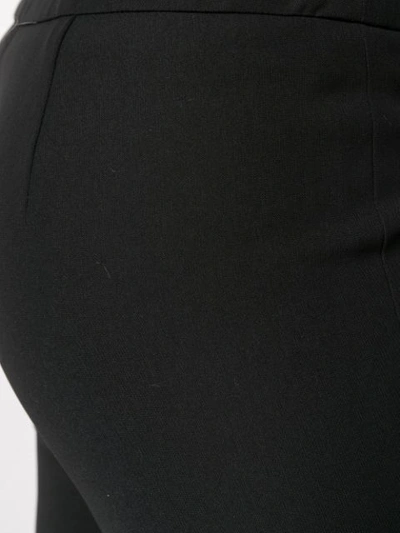 Shop Emporio Armani Stretch Cropped Trousers In Black