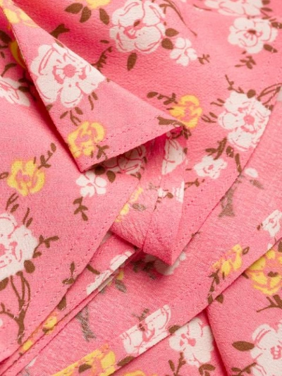 Shop Polo Ralph Lauren Floral Print Mini Skirt In Pink