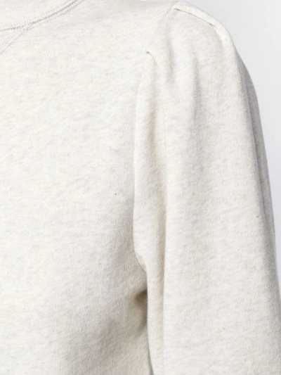 Shop Isabel Marant Étoile Melange Knitted Sweatshirt In Neutrals