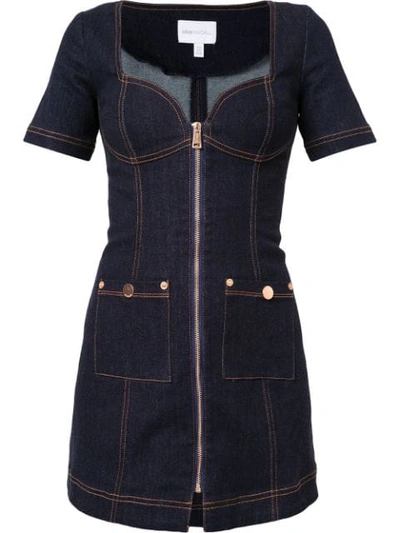 Shop Alice Mccall Bloomsbury Mini Dress In Indigo