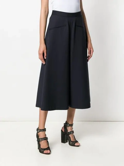 Shop Alexander Mcqueen Cropped Tailored Trousers In Blue