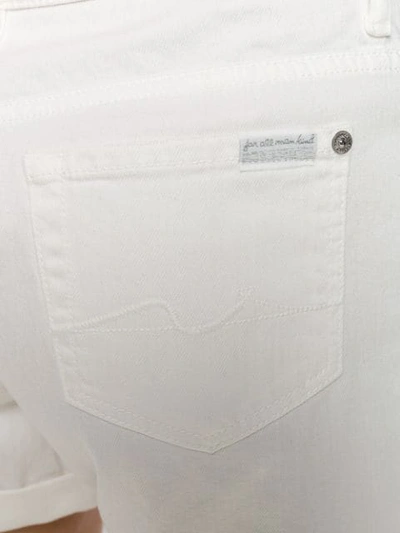 Shop 7 For All Mankind Boy Denim Shorts - White