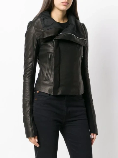 Shop Rick Owens Forever Biker Jacket - Black