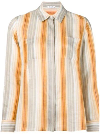 Shop Loro Piana Striped Shirt - Neutrals