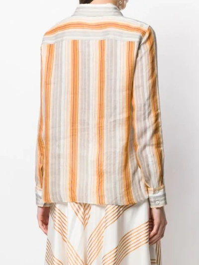 Shop Loro Piana Striped Shirt - Neutrals