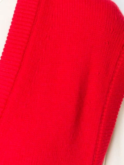 Shop Chloé V-neck Loose Knitted Top In Red