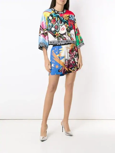 Shop Dolce & Gabbana Super Queen Cropped T In Multicolour