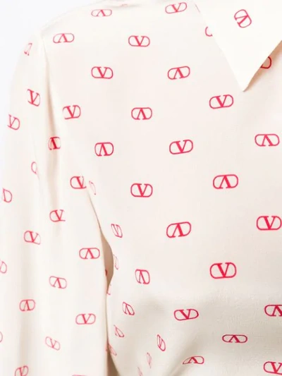 VALENTINO V LOGO BLOUSE - 大地色