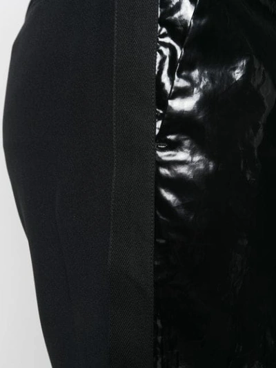 Shop N°21 Vinyl Front Trousers In Black