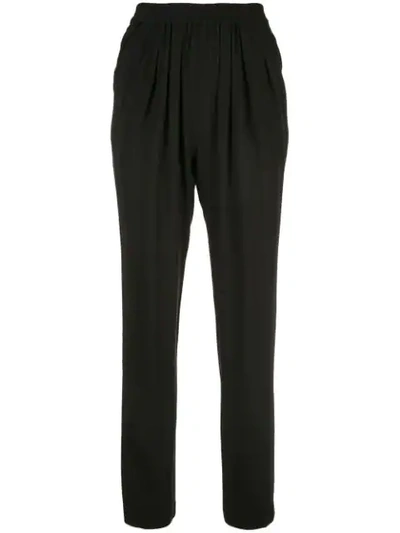 Shop Michael Kors Pull On Jogger Trousers In Black