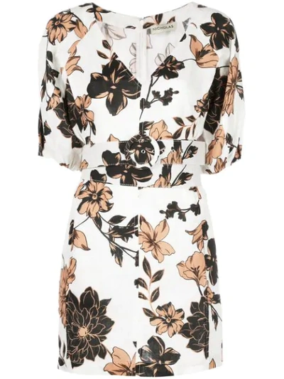 Shop Nicholas Floral Day Dress In White
