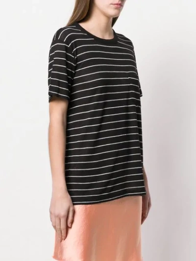 Shop Alexander Wang T Striped Knitted T In Black