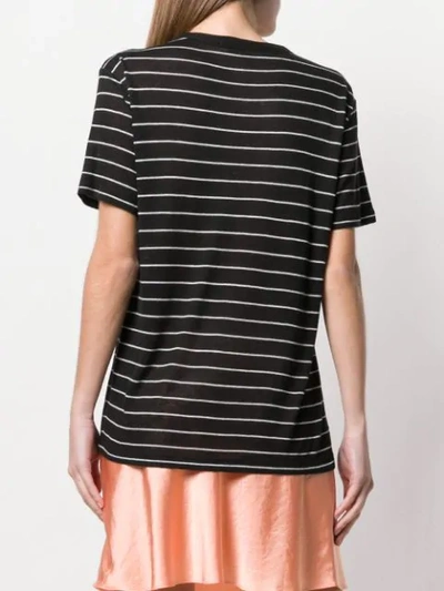 Shop Alexander Wang T Striped Knitted T In Black