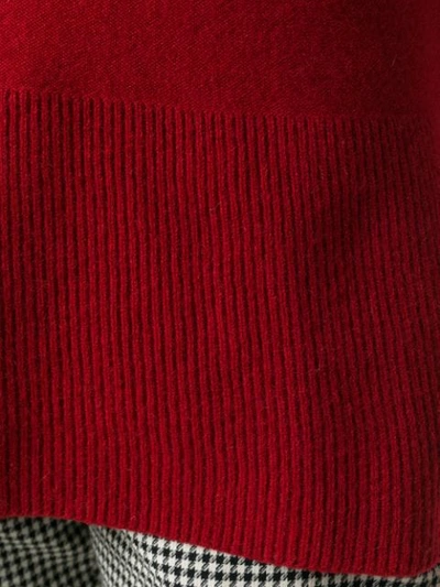 Shop Antonelli Turtleneck Fine Knit Sweater In 20538 Red