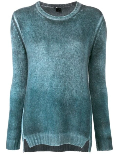 Shop Avant Toi Knit Ombré Sweater - Blue