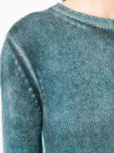 Shop Avant Toi Knit Ombré Sweater - Blue