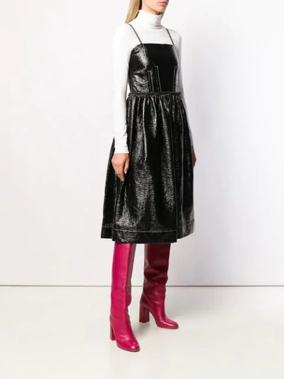 Shop Marni Sleeveless Midi Dress In Black