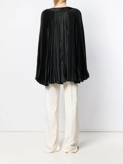 Shop Philosophy Di Lorenzo Serafini Pleated Cape Dress In Black