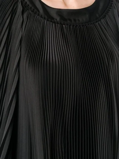 Shop Philosophy Di Lorenzo Serafini Pleated Cape Dress In Black