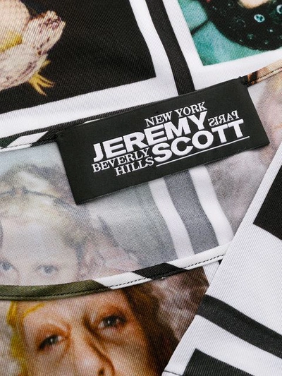 JEREMY SCOTT 拍立得相片印花短款套头衫 - 白色