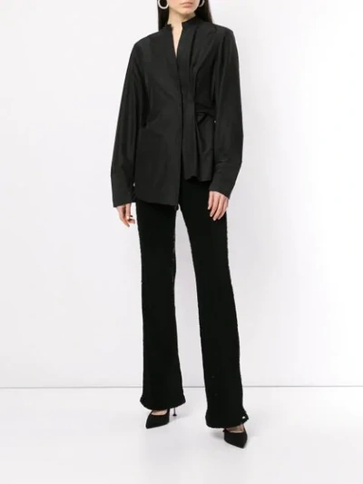 Shop Rachel Gilbert Addie Flared Sequin Trousers In Black
