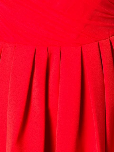 Shop Preen By Thornton Bregazzi Una Ted Flared Dress In Red
