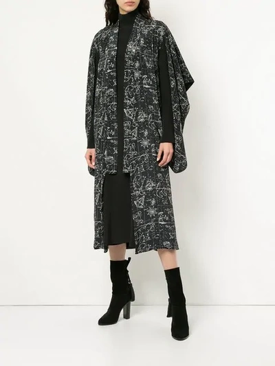 Shop Macgraw Medici Kimono Coat In Black