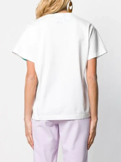Shop Emilio Pucci Pucci Pucci Print T-shirt In 011 Bianco Multicolor