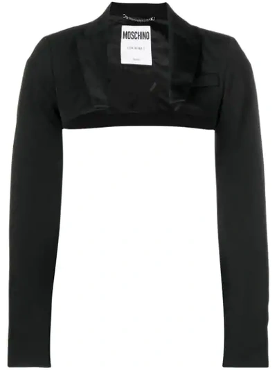 Shop Moschino Bolero Jacket In Black