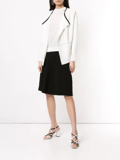 Shop Anteprima Paspelierter Cardigan - Weiss In White