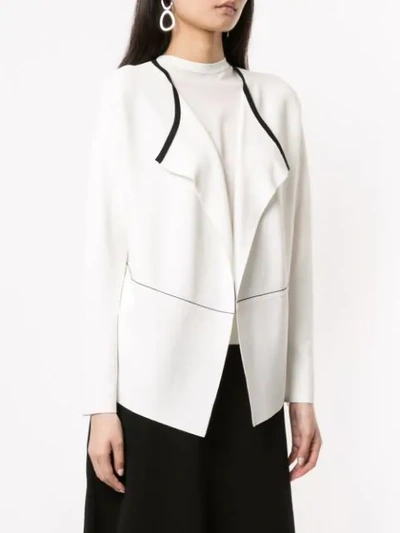 Shop Anteprima Paspelierter Cardigan - Weiss In White