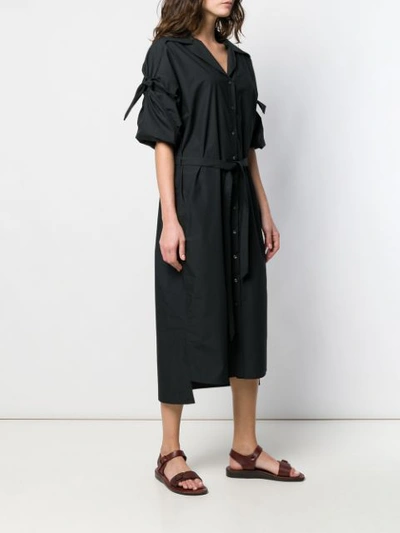 CHALAYAN POPLIN SHIRT DRESS - 黑色