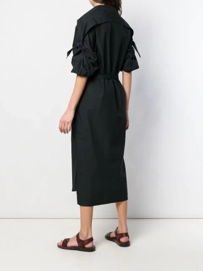 CHALAYAN POPLIN SHIRT DRESS - 黑色