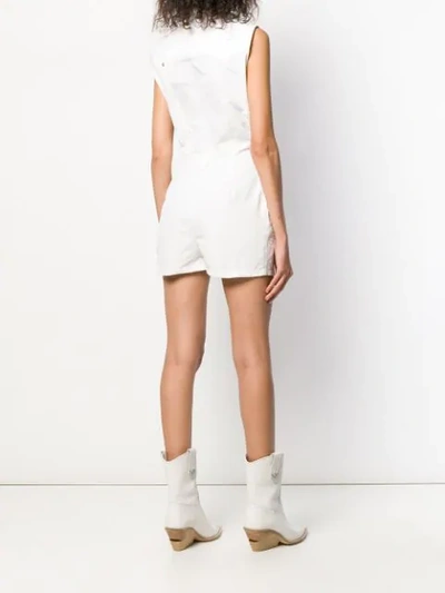 Pre-owned Versace 1990's Sleeveless Playsuit In White