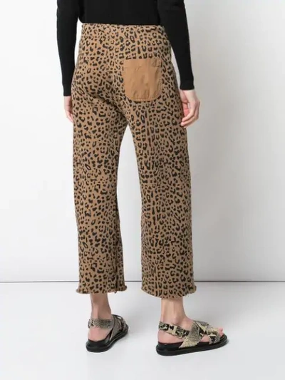 Shop Nili Lotan Hose Mit Leoparden-print - Braun In Brown