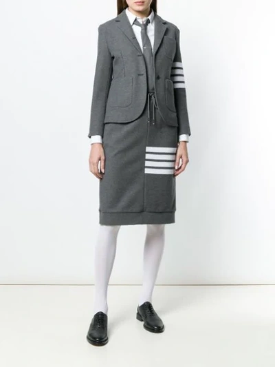 Shop Thom Browne 4-bar Stripe Sport Coat In Grey
