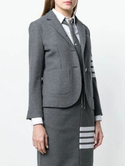 Shop Thom Browne 4-bar Stripe Sport Coat In Grey