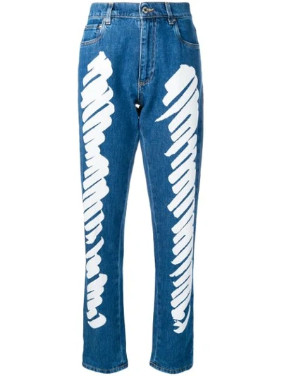 Shop Moschino Jeans Mit Print - Blau In Blue