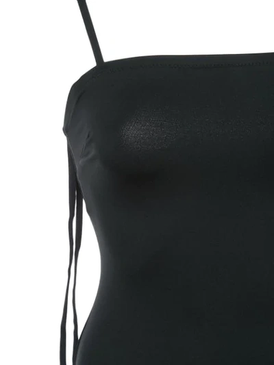 Shop Proenza Schouler Tie Detail One Piece Swimsuit - Black