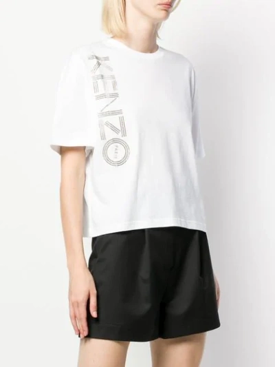 Shop Kenzo Logo Print T-shirt In White