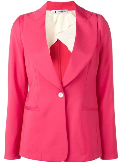 Shop Barena Venezia Tailored Blazer Jacket In Pink