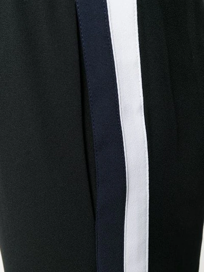 Shop Kenzo Contrast Stripe Track Pants In Black