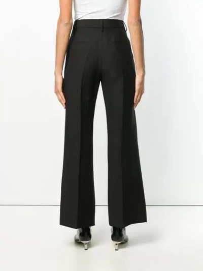 Shop Valentino Tailored High Waisted Trousers In Black