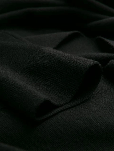 Shop Agnona Slim-fit Sweater Dress In Black