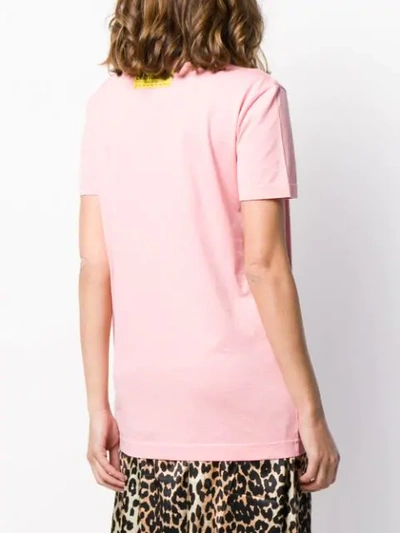 Shop Dolce & Gabbana Fan Club Print T-shirt In Pink